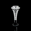 4.91 Cts 14k White Gold Round Shape Split Shank Ring - Image 2