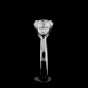 2.45 Cts Platinum Round Shape 3 Stones Ring - Image 4