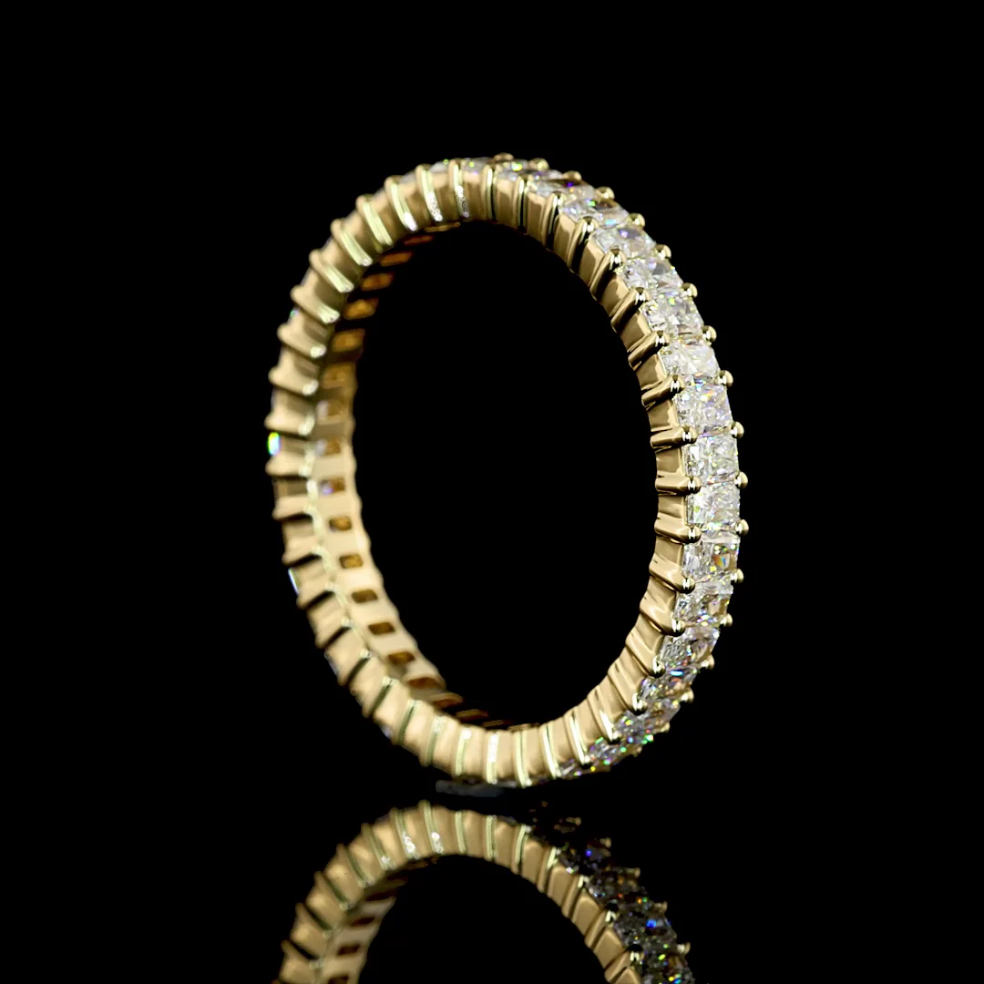 1.78 Cts 14k Yellow Gold Radiant Shape Eternity Band Eternity Band - Image 2