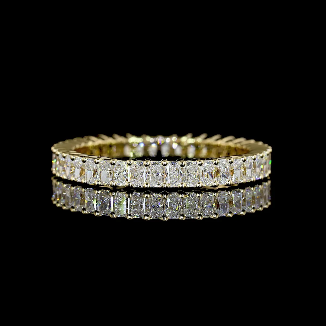 1.78 Cts 14k Yellow Gold Radiant Shape Eternity Band Eternity Band - Video