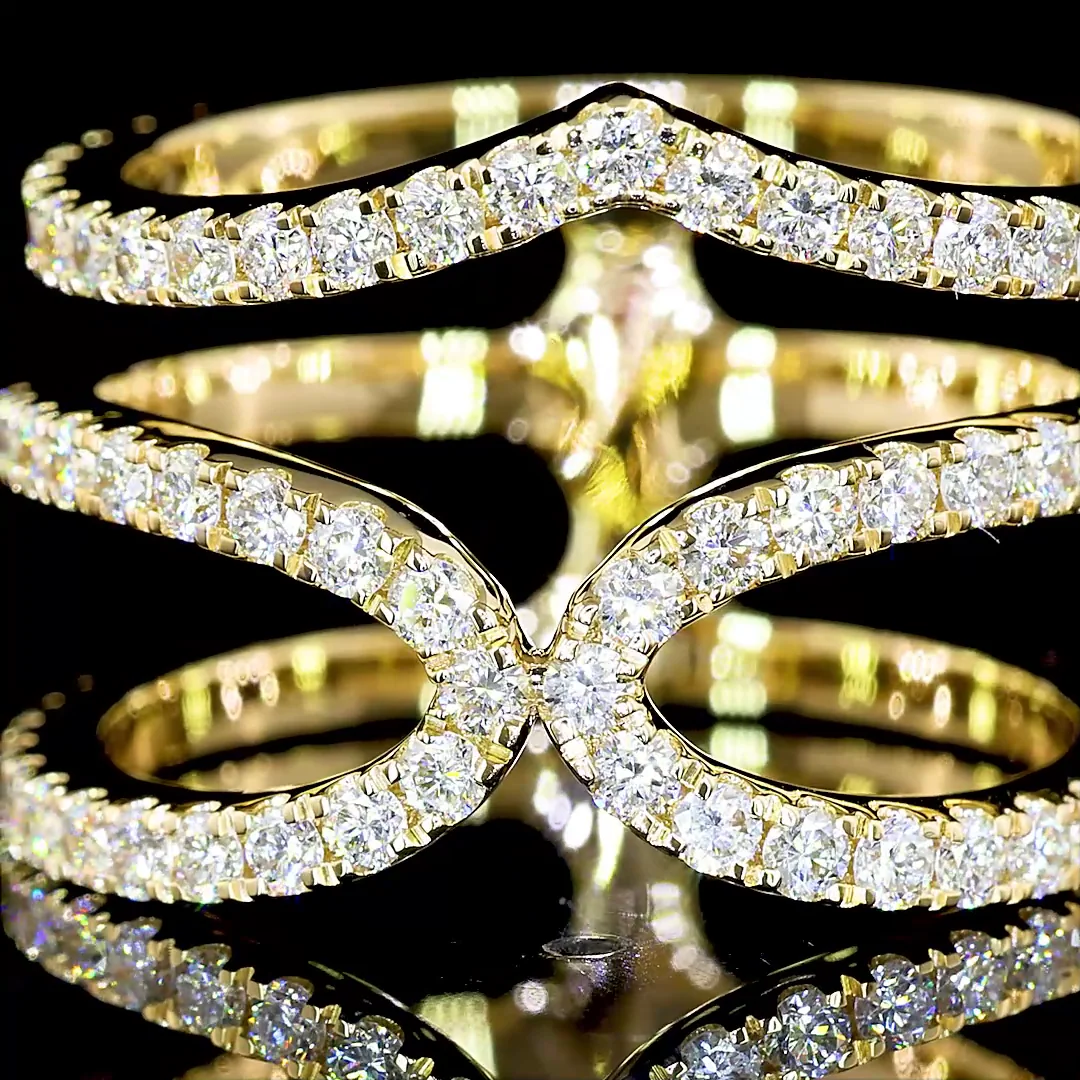 1.62 Cts 14k Yellow Gold Round Shape Special Eternity Band - Image 3