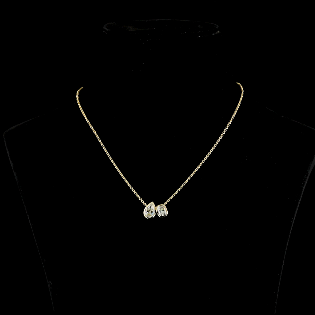 2.51 Cts 14k Yellow Gold Mix Shape Pendant Pendant - Video