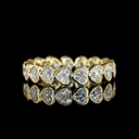 2.53 Cts 14k Yellow Gold Heart Shape Eternity Band Eternity Band - Video