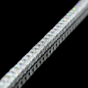 11.24 Cts 14k White Gold Round Shape Tennis Necklace - Image 2