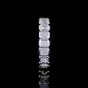 1.82 Cts Platinum Radiant Shape Eternity Band Eternity Band - Image 4