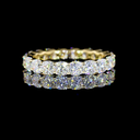 3.3 Cts 14k Yellow Gold Square Cushion Brilliant Shape Eternity Band Eternity Band - Video