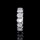 5.49 Cts 14k White Gold Cushion Brilliant Shape Eternity Band Eternity Band - Image 2