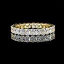 2.27 Cts 14k Yellow Gold Cushion Brilliant Shape Eternity Band Eternity Band - Video