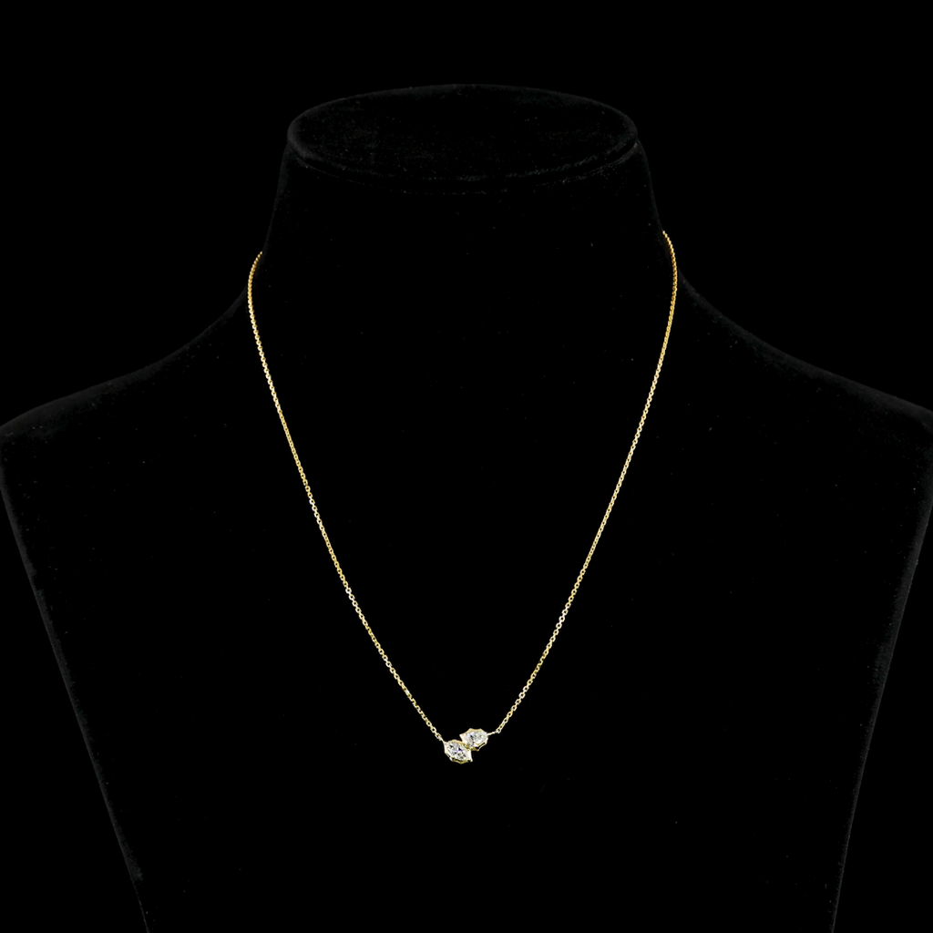 0.41 Cts 14k Yellow Gold Marquise Shape Pendant Pendant - Video