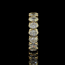 3.03 Cts 14k Yellow Gold Oval Shape Eternity Band Eternity Band - Image 4