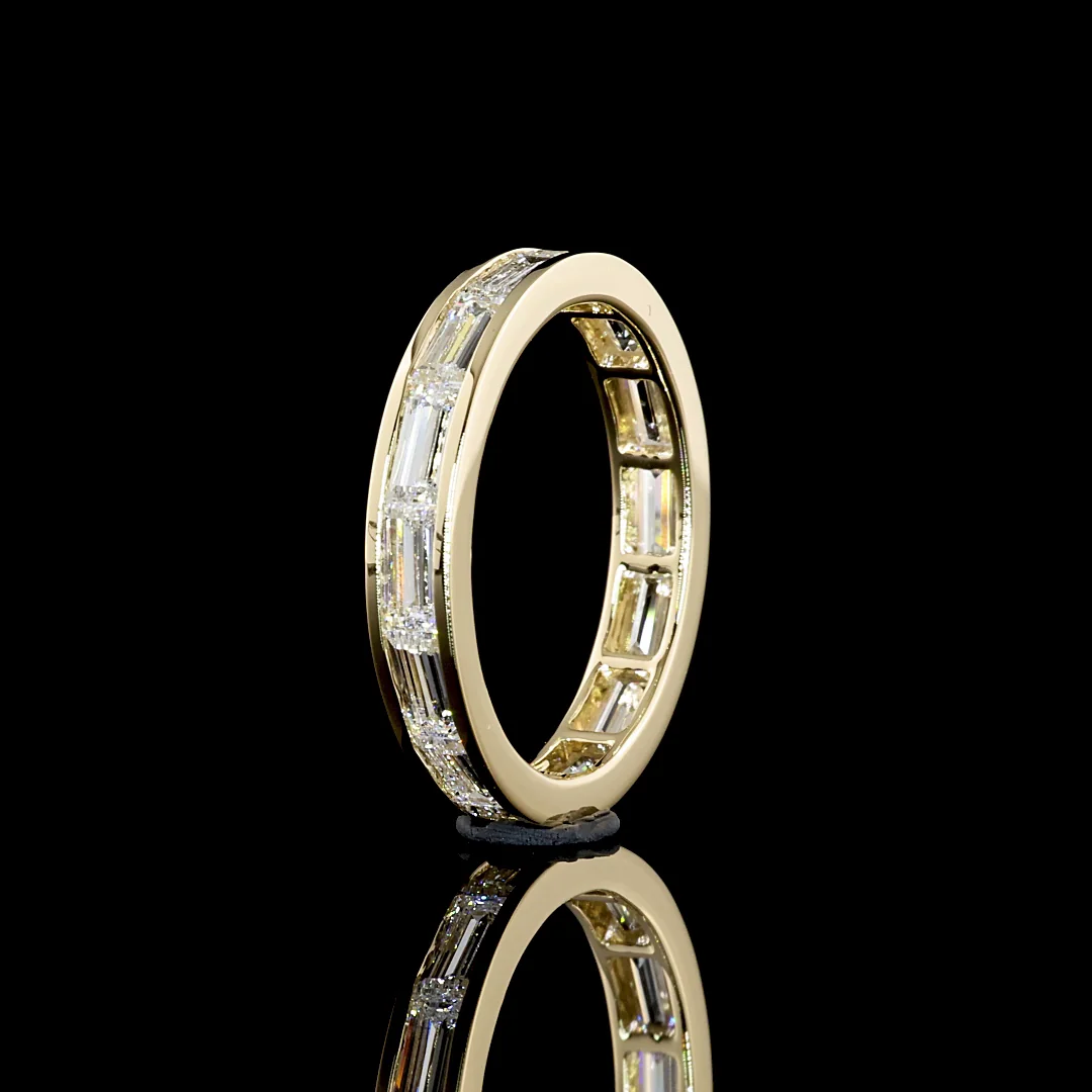 1.81 Cts 14k Yellow Gold Baguette Shape Eternity Band Eternity Band - Image 4