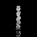 1.19 Cts 14k White Gold Pear Shape Eternity Band Eternity Band - Image 4