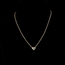 1.57 Cts 14k Rose Gold Heart Shape Solitaire Pendant - Video
