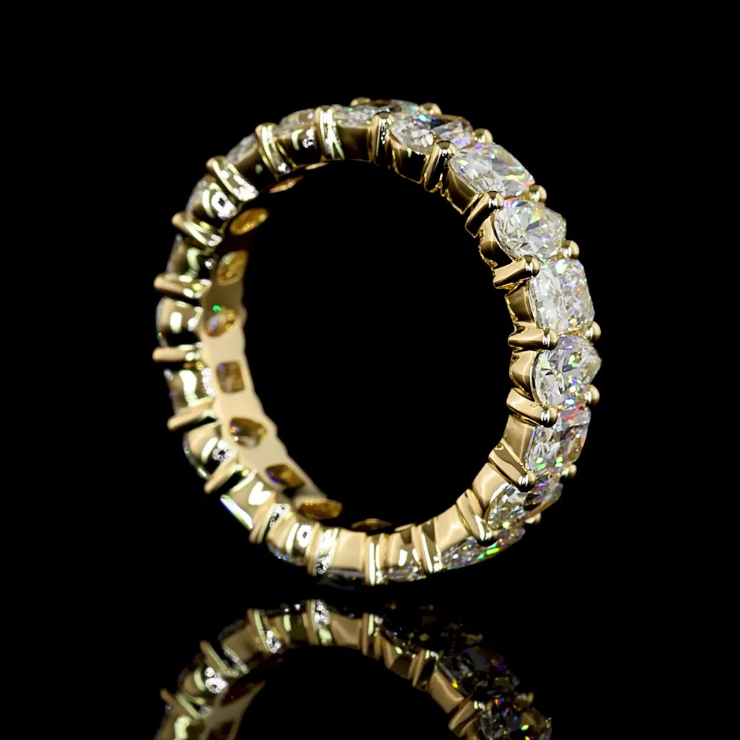 2.93 Cts 14k Yellow Gold Mix Shape Eternity Band Eternity Band - Image 2