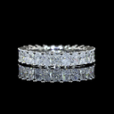 2.69 Cts Platinum Radiant Shape Eternity Band Eternity Band - Video