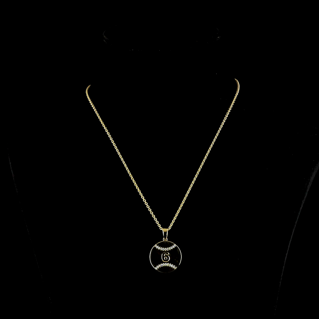 0.17 Cts 14k Yellow Gold Round Shape Pendant Pendant - Video