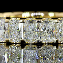 3.39 Cts 14k Yellow Gold Radiant Shape Eternity Band Eternity Band - Image 3