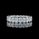 2.69 Cts Platinum Oval Shape Eternity Band Eternity Band - Video