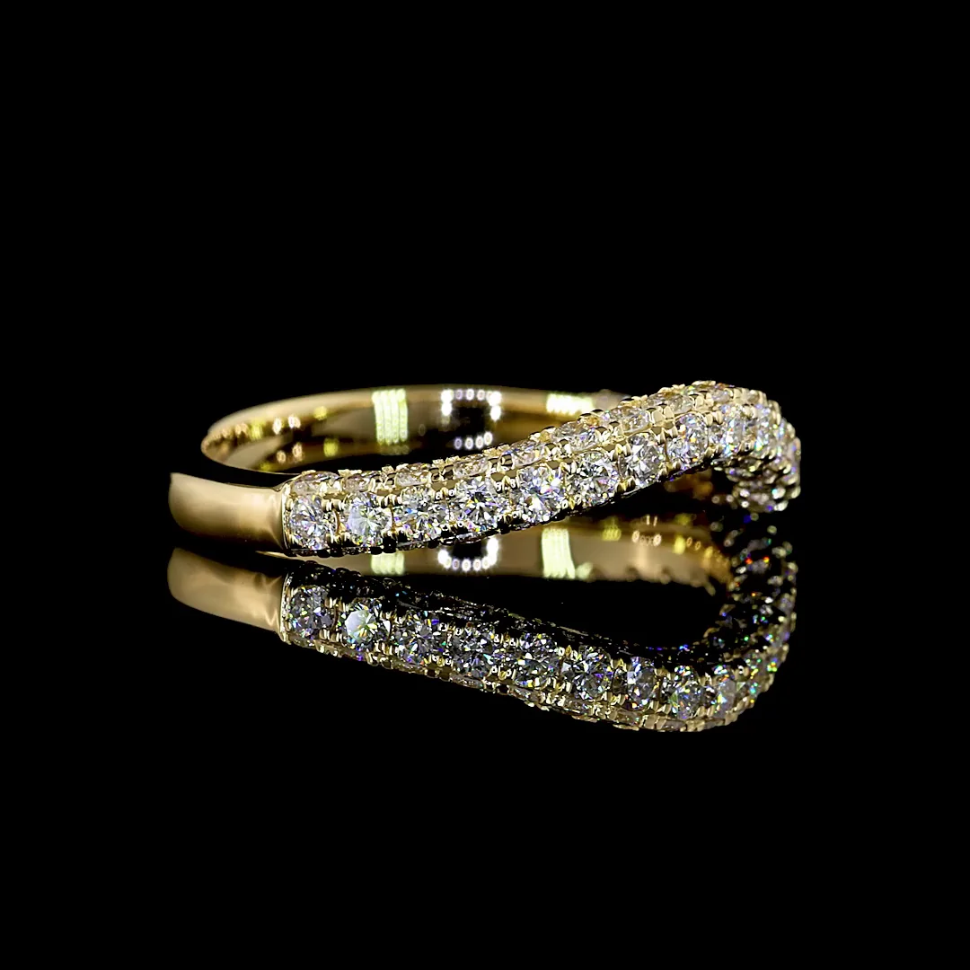 2 Cts 14k Yellow Gold Pear Shape Special Ring - Image 4