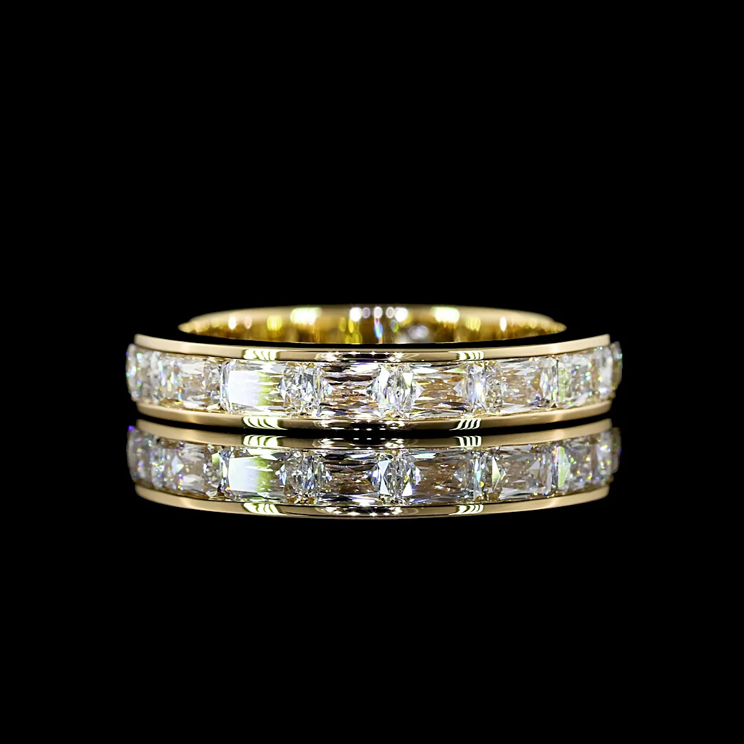 1.28 Cts 14k Yellow Gold Radiant Modified Shape Eternity Band Eternity Band - Video