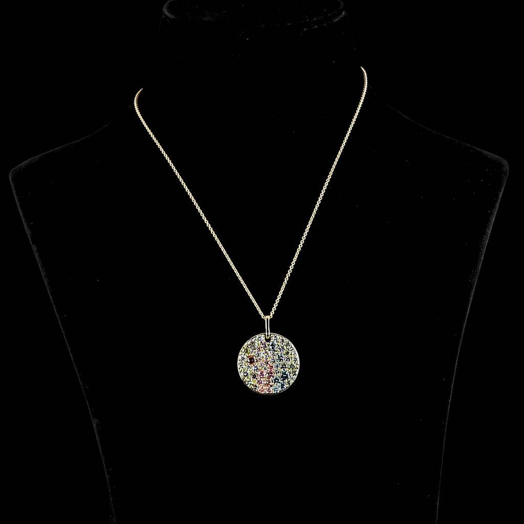5.13 Cts 14k Yellow Gold Round Shape Pendant Pendant - Video