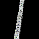 8.1 Cts 14k White Gold Emerald Shape Tennis Bracelet - Image 3