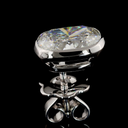 3.23 Cts 14k White Gold Cushion Brilliant Shape Studs Earring - Image 4