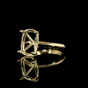 4.52 Cts 14k Yellow Gold Cushion Brilliant Shape Solitaire Ring - Image 2