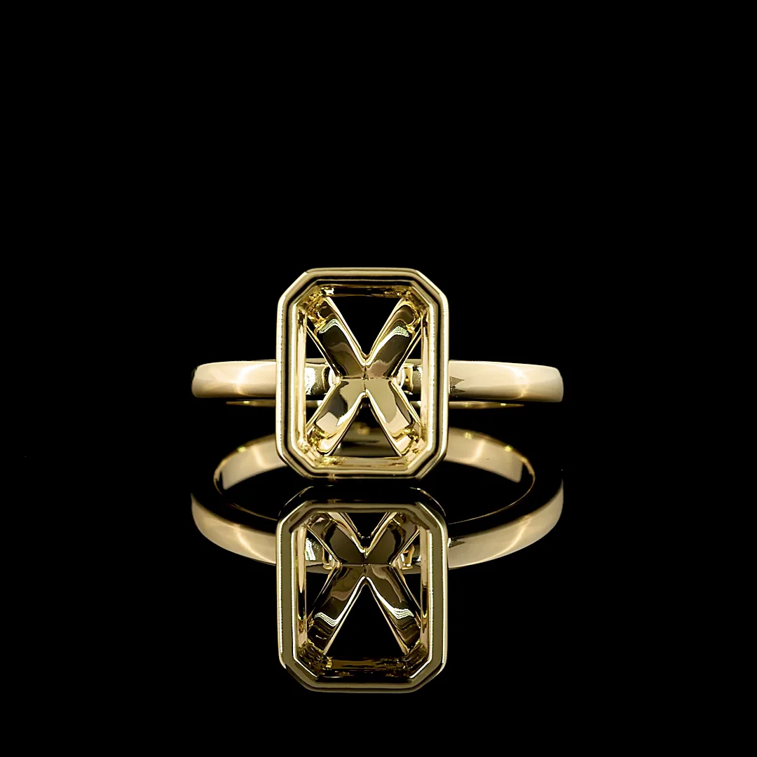 0 Cts 14k Yellow Gold Shape Solitaire Ring - Video