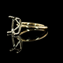 2.85 Cts 14k Two Tone Radiant Shape Solitaire Ring - Image 3