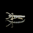0.4 Cts 14k White Gold Shape Hidden Halo Ring - Image 2
