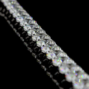68.71 Cts 14k White Gold Round Shape Tennis Necklace - Image 2