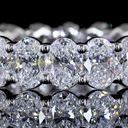 2.98 Cts 18k White Gold Oval Shape Eternity Band Eternity Band - Image 3
