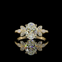 1.74 Cts 14k Yellow Gold Oval Shape Special Ring - Video