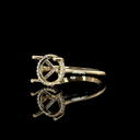 0.1 Cts 14k Yellow Gold Round Shape Hidden Halo Ring - Image 2