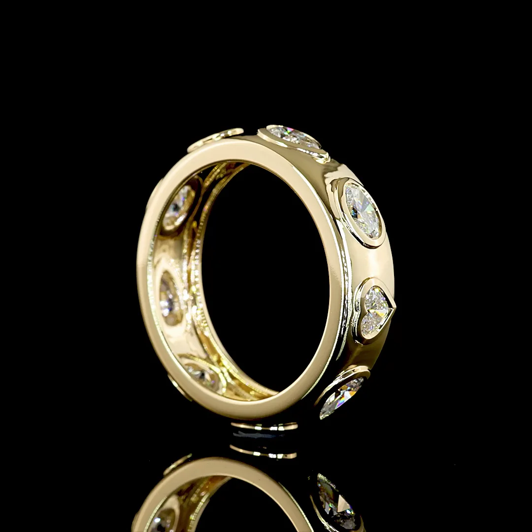 1.63 Cts 14k Yellow Gold Mix Shape Eternity Band Eternity Band - Image 2