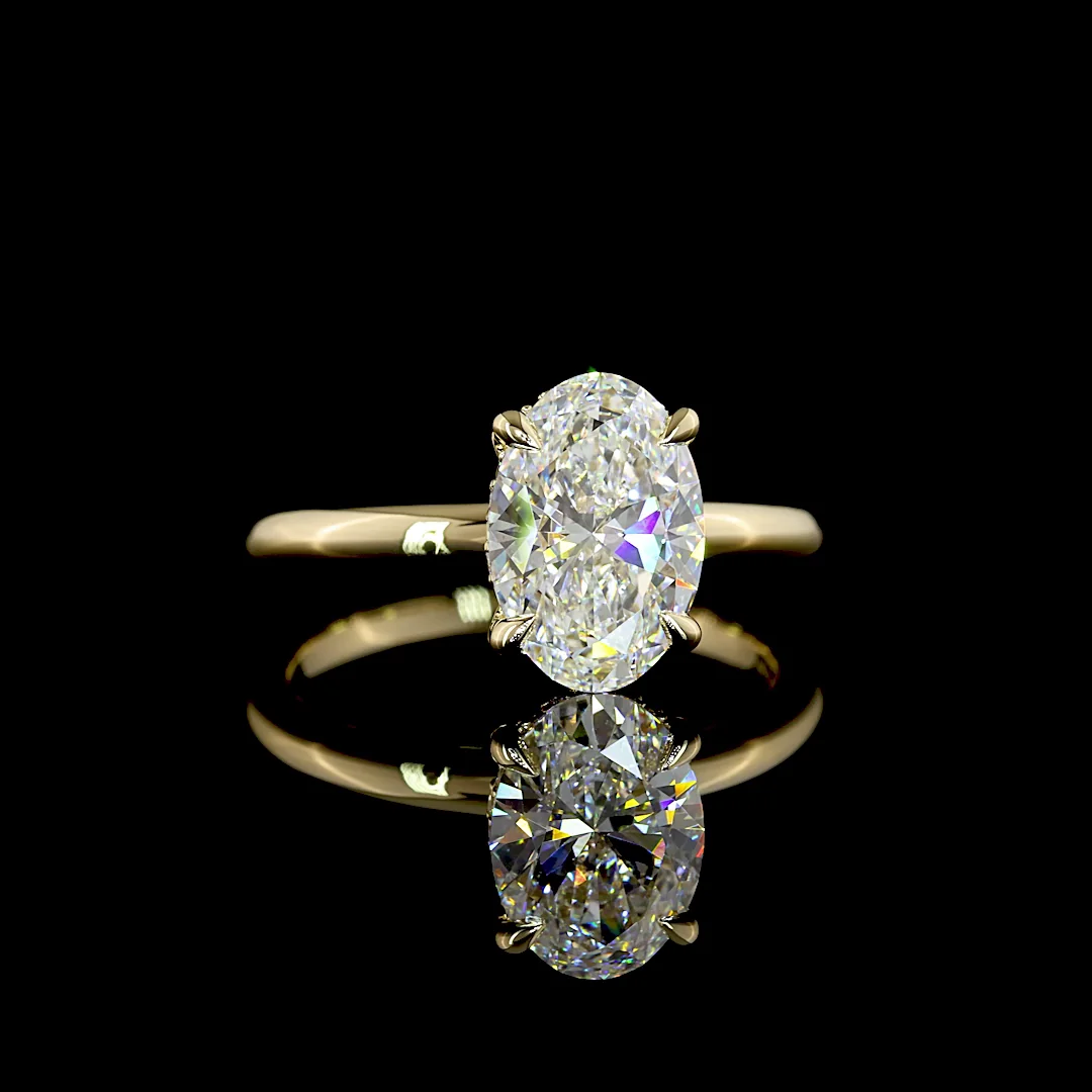 2.2 Cts 14k Yellow Gold Mix Shape Solitaire Ring - Video