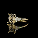 0.25 Cts 14k Yellow Gold Mix Shape Solitaire Ring - Image 2
