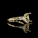 0.25 Cts 14k Yellow Gold Mix Shape Solitaire Ring - Image 3