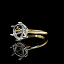 3.17 Cts 14k Yellow Gold Shape Hidden Halo Ring - Image 2