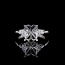 0.23 Cts 14k White Gold Mix Shape Special Ring - Video