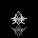 0.25 Cts 14k White Gold Mix Shape Special Ring - Video