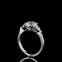 2.61 Cts 18k White Gold Mix Shape 3 Stones Ring - Image 2