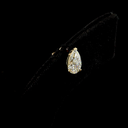 2.47 Cts 14k Yellow Gold Pear Shape Studs Earring - Image 4