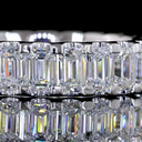 2.44 Cts 14k White Gold Emerald Shape Eternity Band Eternity Band - Image 3