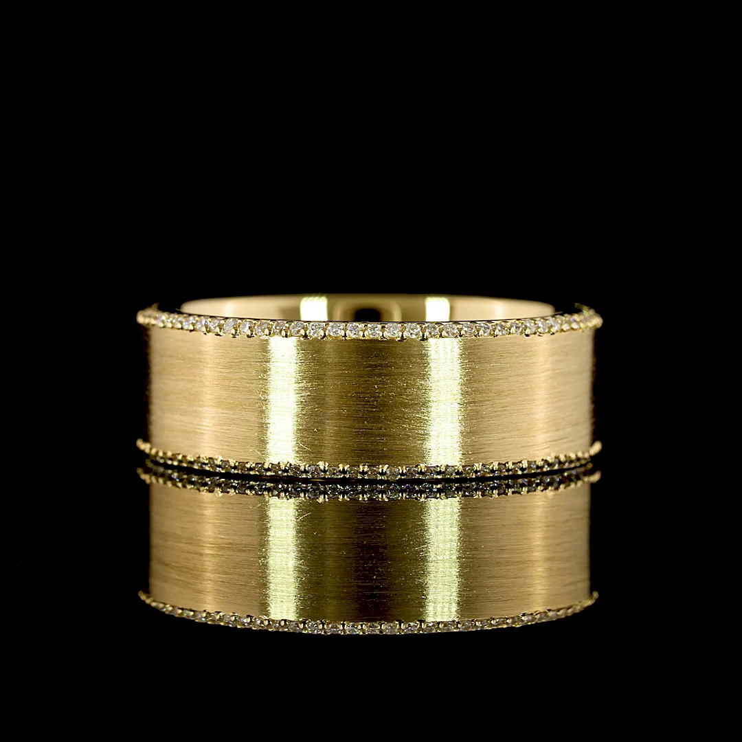 0.29 Cts 18k Yellow Gold Round Shape Eternity Band Eternity Band - Video