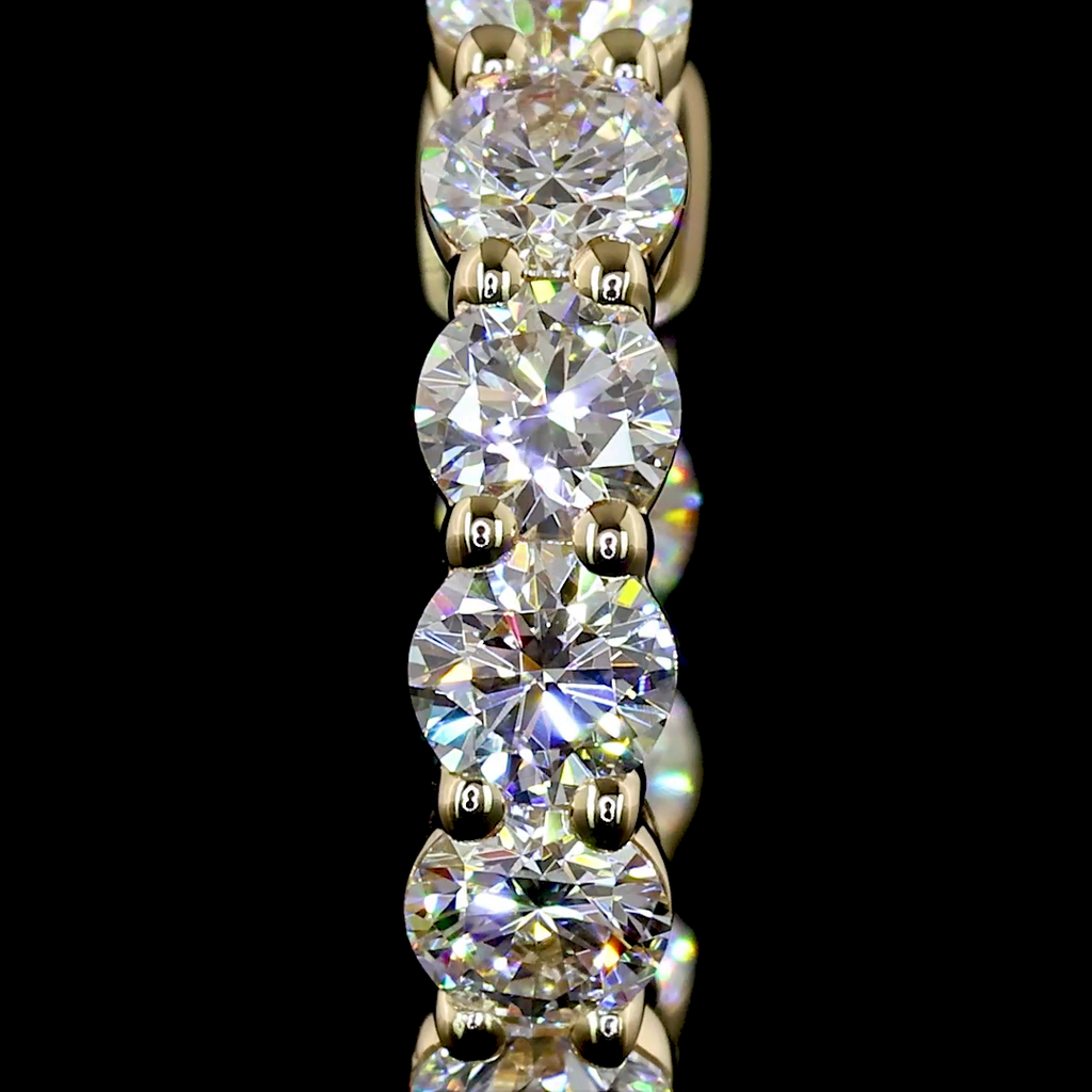 1.64 Cts 14k Yellow Gold Round Shape Huggies Earring - Image 2