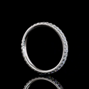 0.69 Cts Platinum Round Shape 3/4 Band Eternity Band - Image 2