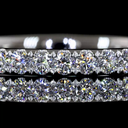 0.69 Cts Platinum Round Shape 3/4 Band Eternity Band - Image 3