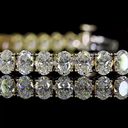 7.8 Cts 14k Yellow Gold Oval Shape Tennis Bracelet - Image 2